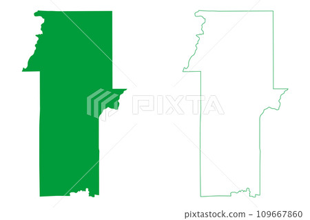 Sao Felipe dOeste municipality (State of Rondonia, RO, Municipalities of Brazil, Federative Republic of Brazil) map vector illustration, scribble sketch Sao Felipe d'Oeste map 109667860