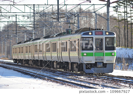 Chitose Line Kitahiroshima-Uenopporo JR Hokkaido 721 series F-4202 formation (Sapporo) Airport Chitose Line Kitahiroshima-Uenopporo JR Hokkaido 721 series F-4202 formation (Sapporo) Airport 109667927
