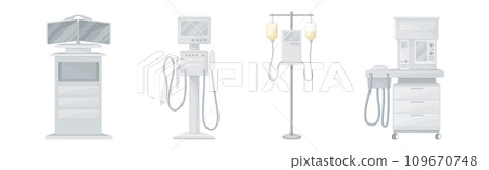 Medical Diagnostic Equipment and Clinic Device Vector Set Medical Diagnostic Equipment and Clinic Device Vector Set 109670748