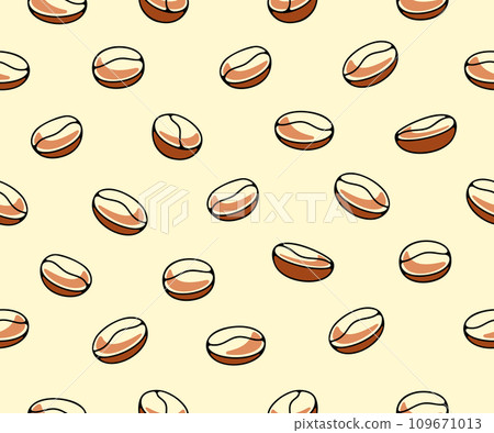 Coffee beans, plant and nature, seamless vector background and pattern. Food, hot drink, beverage, cafes, coffee house and coffee shop, vector design and illustration Coffee beans, plant and nature, seamless vector background and pattern. Food, hot drink, beverage, cafes, coffee house and coffee shop, vector design and illustration 109671013