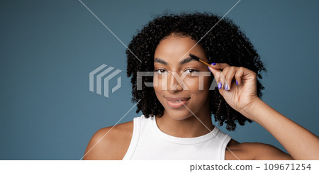 Cropped shot of an attractive young african woman. High quality photo 109671254