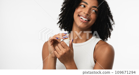 Cropped shot of an attractive young african woman. High quality photo 109671294