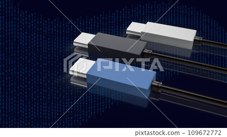 The usb Type c cable for technology concept 3d rendering. The usb Type c cable for technology concept 3d rendering. 109672772