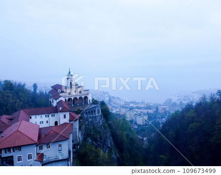 Catholic Church of Madonna del Sasso above the city of Locarno, Switzerland 109673499