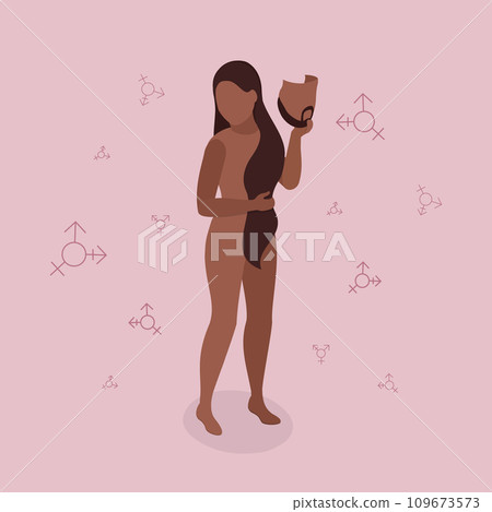 3D Isometric Flat Vector Illustration of Transgender Person 3D Isometric Flat Vector Illustration of Transgender Person 109673573