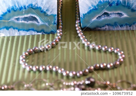Agate stone as an ornament... 109673952