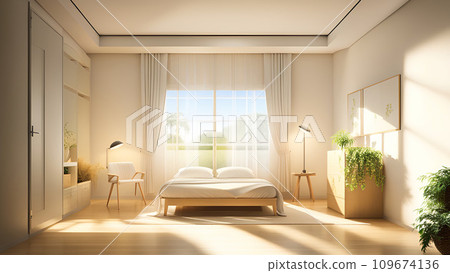 簡約自然的房間形像素材 109674136