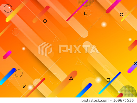 Orange style with dynamic shapes background 109675536