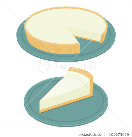 罕見的乳酪蛋糕的例證 109675629