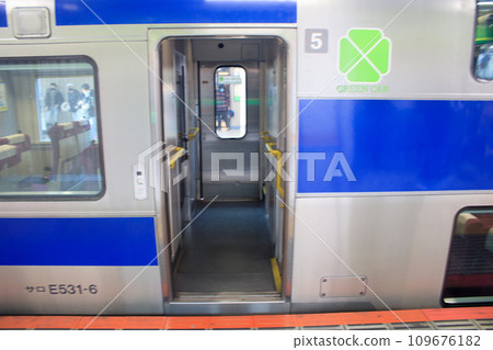 [Transportation image] Conventional line green car (Tokyo Station) 109676182