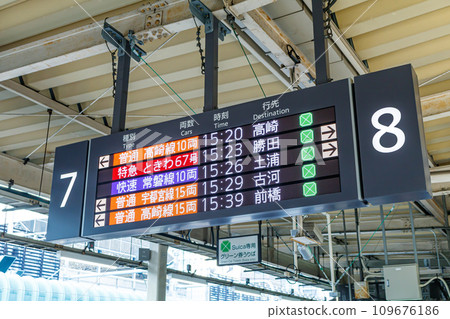 [交通圖像] 常規線路出發信息（東京站） 109676186