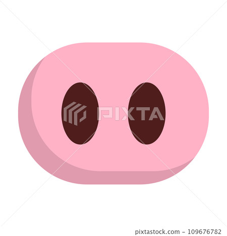 可愛的豬鼻子圖標 可愛的豬鼻子圖標 109676782