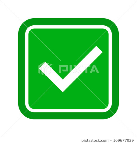 green checkbox square 109677029