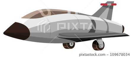Airplane Isolated on White Background 109678034