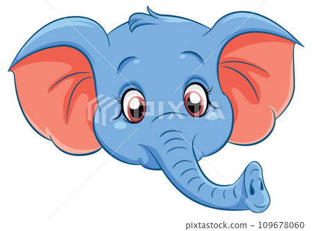 Cute Elephant Cartoon Character 109678060