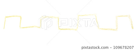 Light yellow pencil strokes isolated on white background. Light yellow pencil strokes isolated on white background. 109678207