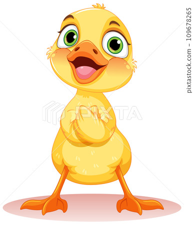 Adorable Little Duck Isolated Adorable Little Duck Isolated 109678265