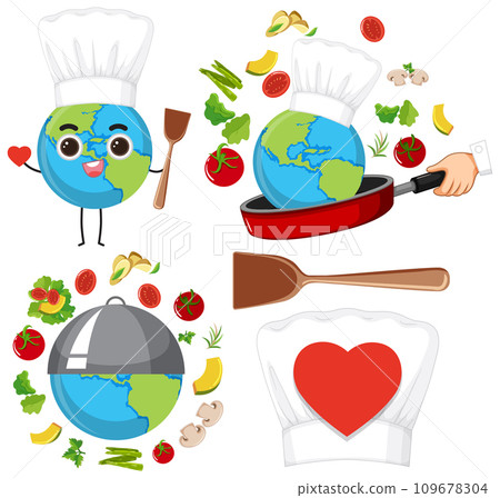 Set of mix cooking day 109678304