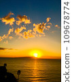 日落 大海 日落 109678774