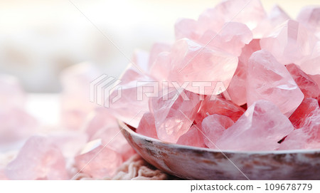 船上顯示的薔薇石英原石的背景“人工智慧生成的圖像” 船上顯示的薔薇石英原石的背景“人工智慧生成的圖像” 109678779