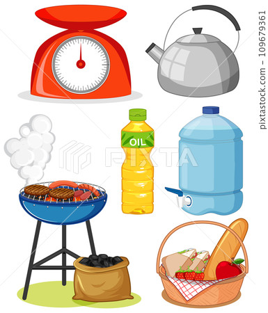 Mixed Daily Objects Set 109679361