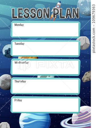 Outer Space Planet Background for Lesson Plan 109679363