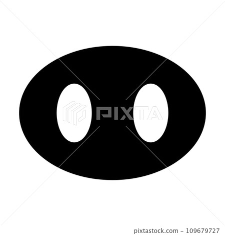 簡單的豬鼻子輪廓圖示。向量。 109679727