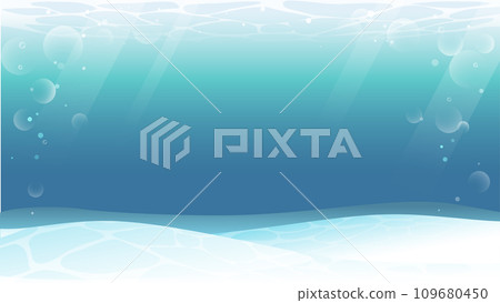 Bright underwater wallpaper frame (16:9) 109680450