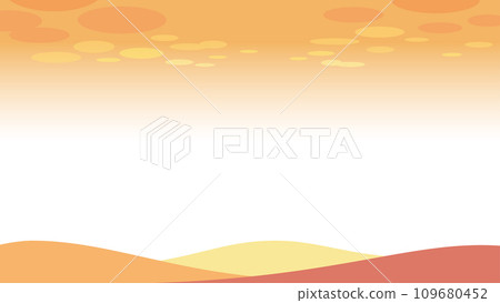 Sardine cloud sky and autumn hill wallpaper frame 109680452