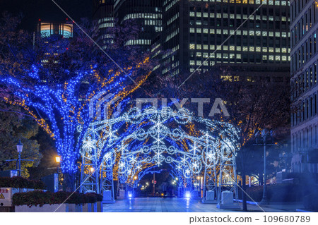 Winter Osaka Nakanoshima Illumination Street Winter Osaka Nakanoshima Illumination Street 109680789