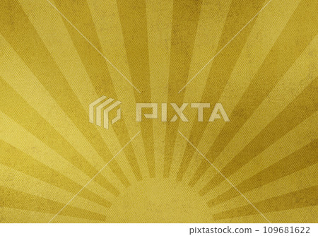 Asahi, Yamato gold leaf background design material illustration, Japanese pattern, Japanese style, Japan, gold paper, gold color 109681622