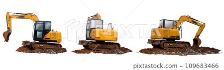 Set of excavator Set of excavator 109683466