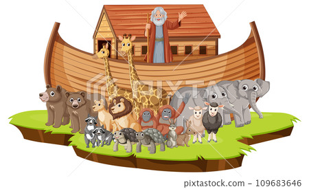 Wild Animal Cartoon: Noah's Ark Adventure Wild Animal Cartoon: Noah's Ark Adventure 109683646