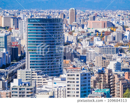 從文京區役所展望台看到的東京街景 109684313