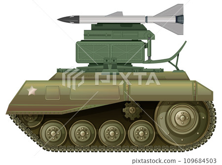 Military missile launcher vector Military missile launcher vector 109684503