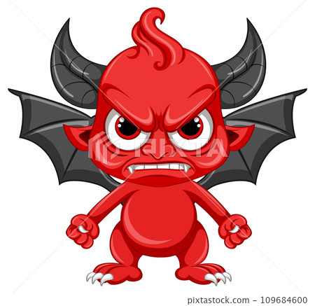 Angry devil cartoon character Angry devil cartoon character 109684600