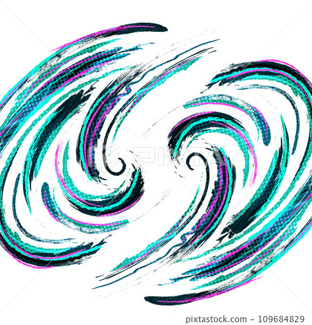Abstract and Colorful Grunge Brush Background with Halftone Effect. Brush Stroke Illustration for Banner, Poster, or Sports Background. Scratch and Texture Elements For Design Abstract and Colorful Grunge Brush Background with Halftone Effect. Brush Stroke Illustration for Banner, Poster, or Sports Background. Scratch and Texture Elements For Design 109684829