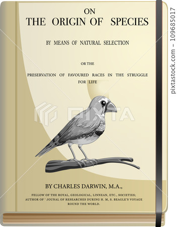 Charles Darwin and The origin of species book 109685017