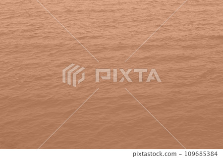 Peach Fuzz toned sea water texture. Pool water with sun reflections. Trendy colour 2024 year. Peach Fuzz toned sea water texture. Pool water with sun reflections. Trendy colour 2024 year. 109685384