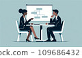 在辦公室工作的商人 109686432