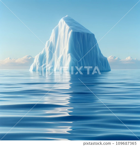 The tip of the iceberg. AI generated image. 109687365