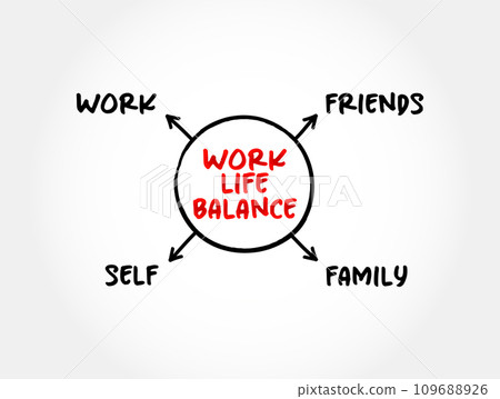 Work Life Balance is the equilibrium between...-插圖素材 [109688926] - PIXTA圖庫