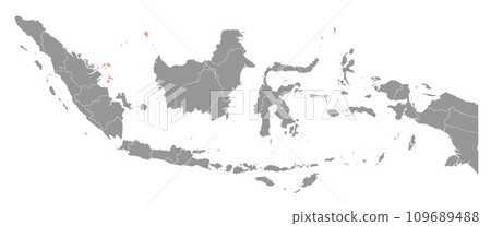 Riau islands province map, administrative division of Indonesia. Vector illustration. Riau islands province map, administrative division of Indonesia. Vector illustration. 109689488