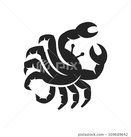 Crab Logo template Isolated. Brand Identity. Icon Abstract Vector graphic Crab Logo template Isolated. Brand Identity. Icon Abstract Vector graphic 109689642