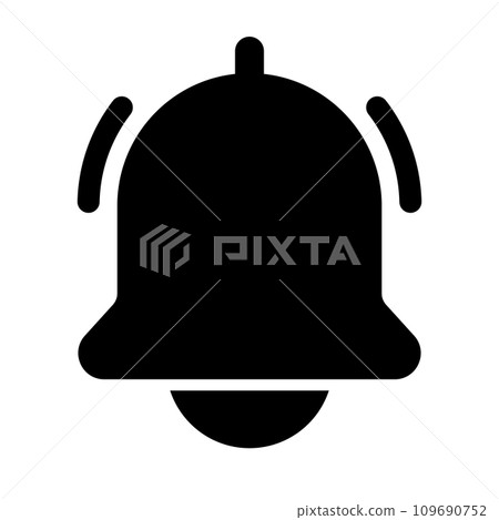 ringing bell silhouette 109690752