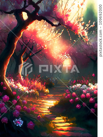 神奇的彩色梅花生成的AI 神奇的彩色梅花生成的AI 109692000