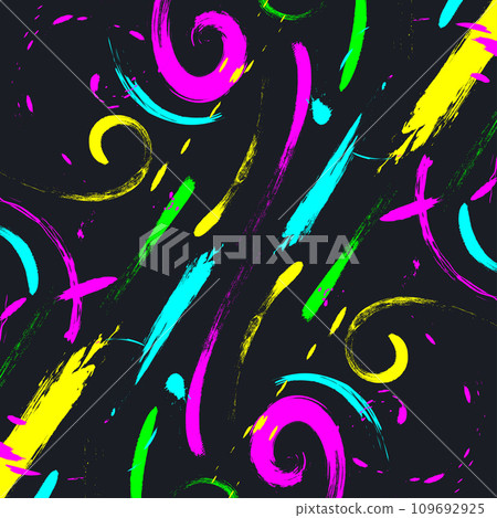 Abstract Colorful Brush Background with Sporty Style. Grunge Sport Background. Scratch and Texture Elements For Design 109692925