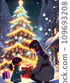 聖誕夜拆禮物的女孩 109693208