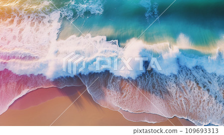 多彩的海灘 109693313