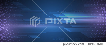 Quantum processing. Deep learning artificial intelligence. Future new technology for business or science presentation. Vector background Quantum processing. Deep learning artificial intelligence. Future new technology for business or science presentation. Vector background 109693601